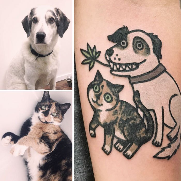 Já quis fazer uma tattoo do seu animal de estimação? Então veja estas fotos