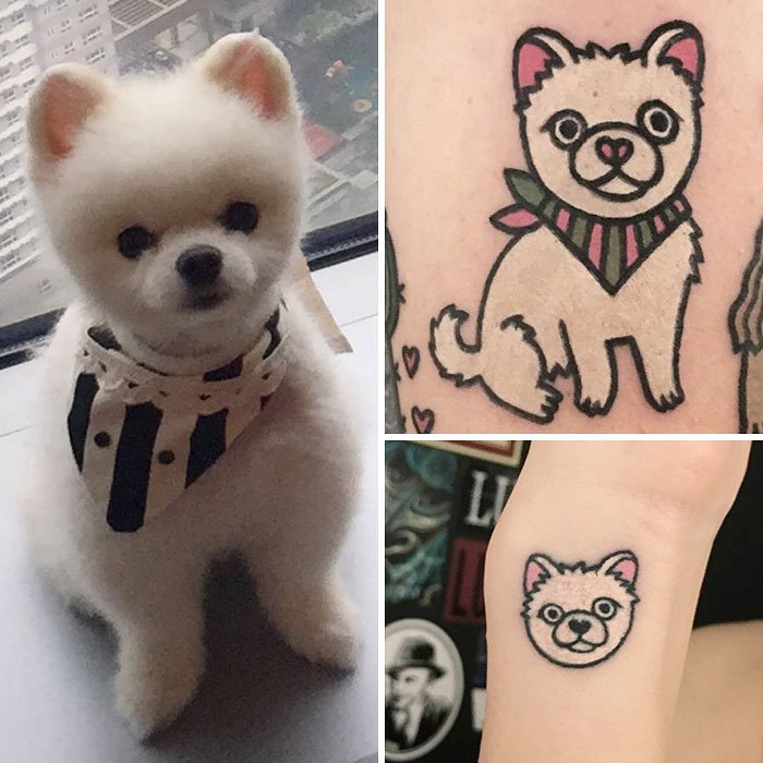 Já quis fazer uma tattoo do seu animal de estimação? Então veja estas fotos