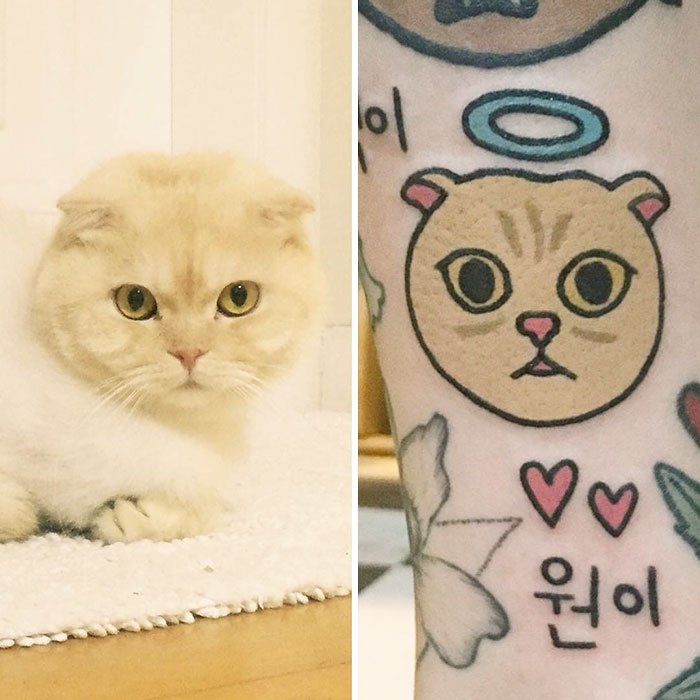 Já quis fazer uma tattoo do seu animal de estimação? Então veja estas fotos