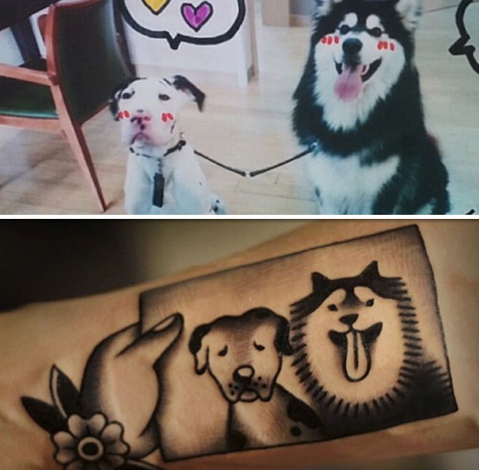 Já quis fazer uma tattoo do seu animal de estimação? Então veja estas fotos