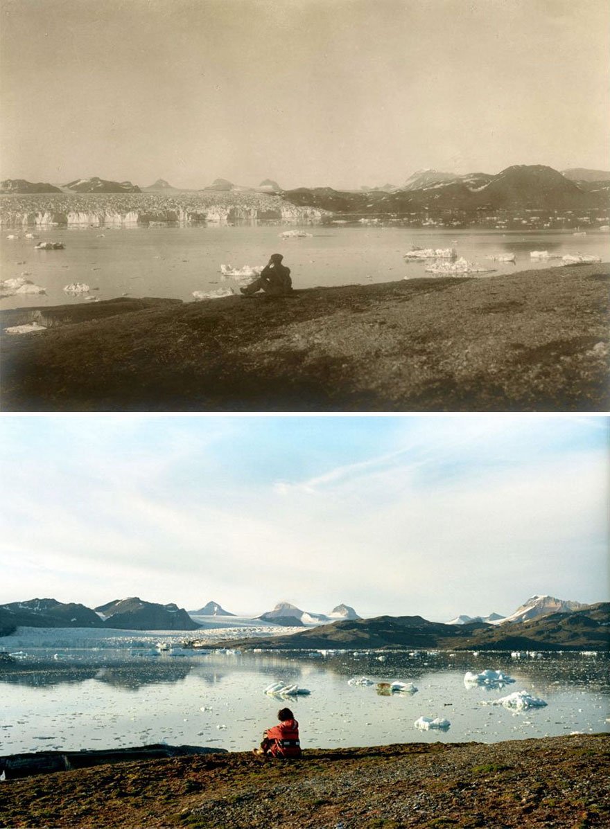 Estas fotos revelam mudanças climáticas ao longo de 100 anos no Ártico