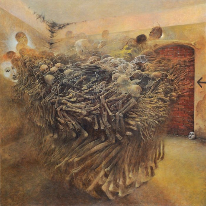 O trabalho do polonês que transformou pesadelos em pinturas fantásticas