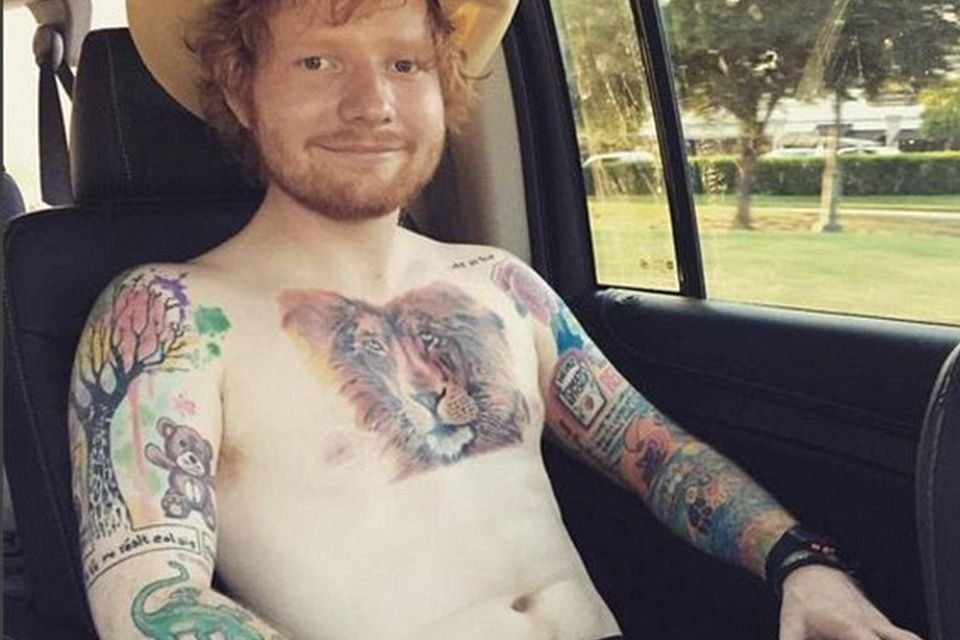 Conheça 25 das mais de 60 tattoos do cantor Ed Sheeran - Mega Curioso