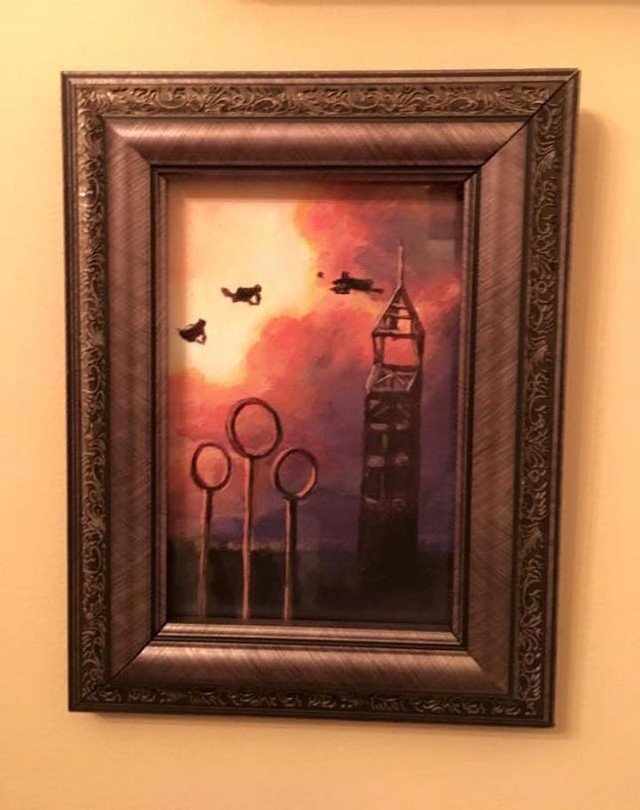 Fãs de Harry Potter transformaram o quarto do filho em Hogwarts