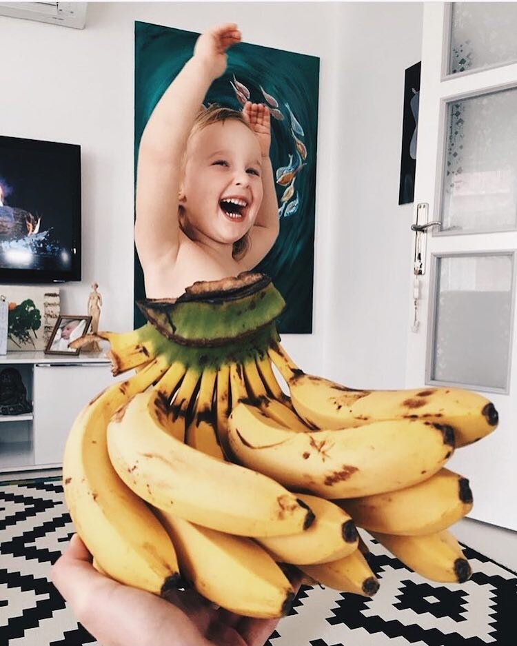 Artista “veste” sua filha com elementos da natureza e o resultado é lindo