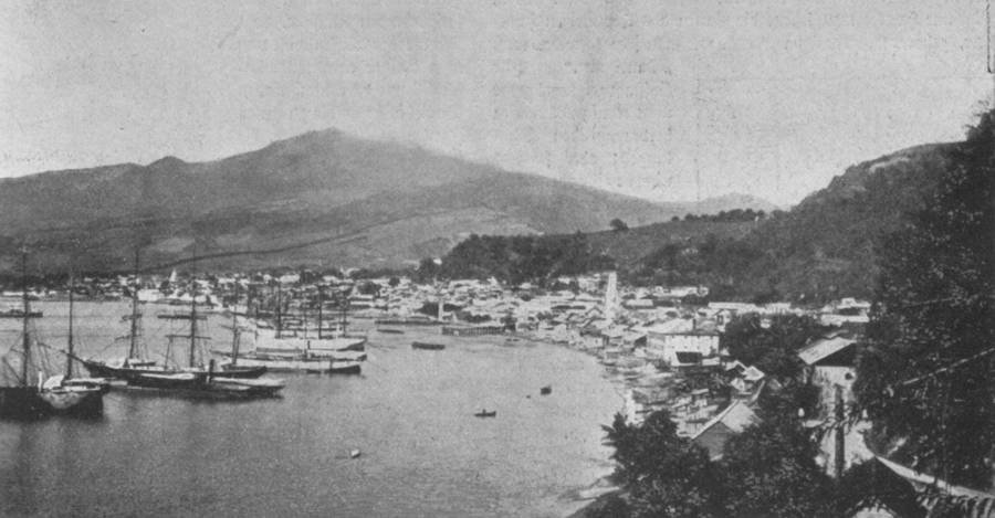 Saint-Pierre pouco antes da destruição
