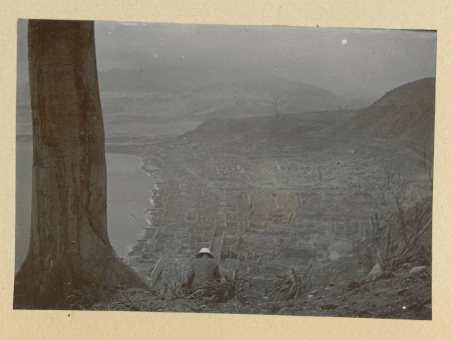 Imagem do alto de Saint-Pierre
