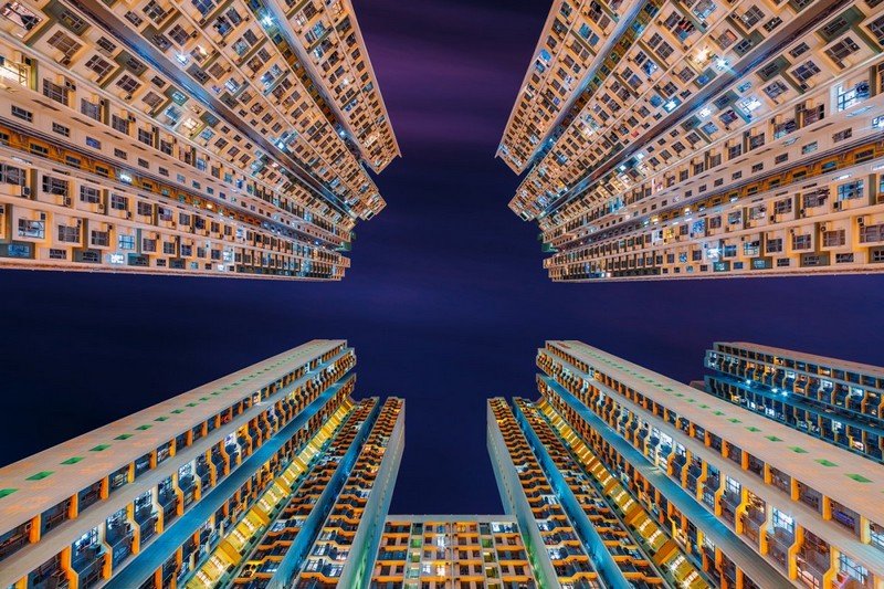 Prédios residenciais Hong Kong