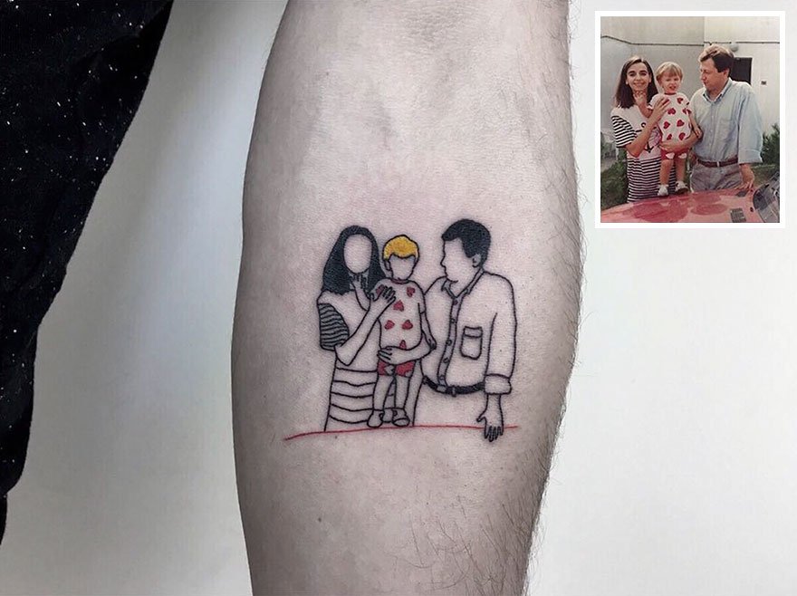 Já pensou em suas fotos favoritas do passado transformadas em tatuagens?