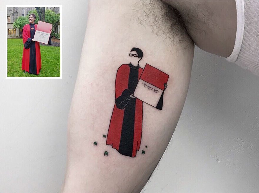 Já pensou em suas fotos favoritas do passado transformadas em tatuagens?