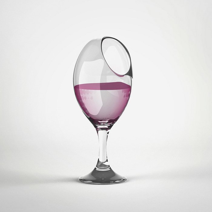 Um copo de vinho