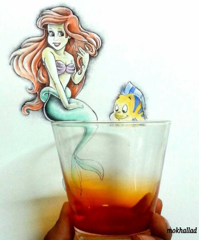 Este cara combina desenhos com realidade de um jeito incrível