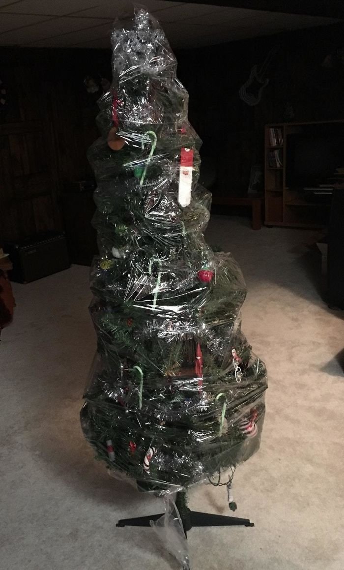 Árvore de Natal embalada