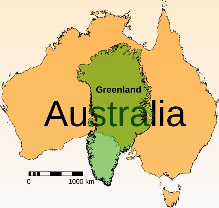 Groenlândia e Austrália