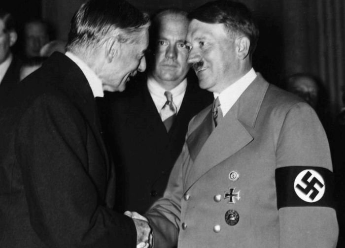 Hitler e Neville Chamberlain