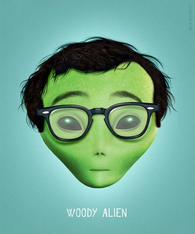 Woody Allen + alien