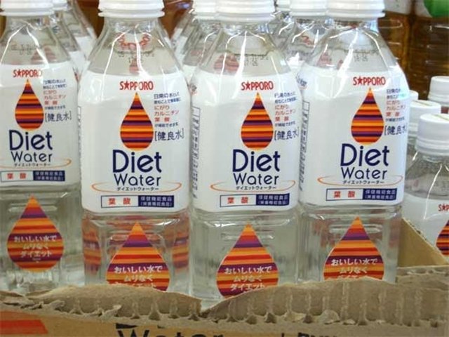 água dietética