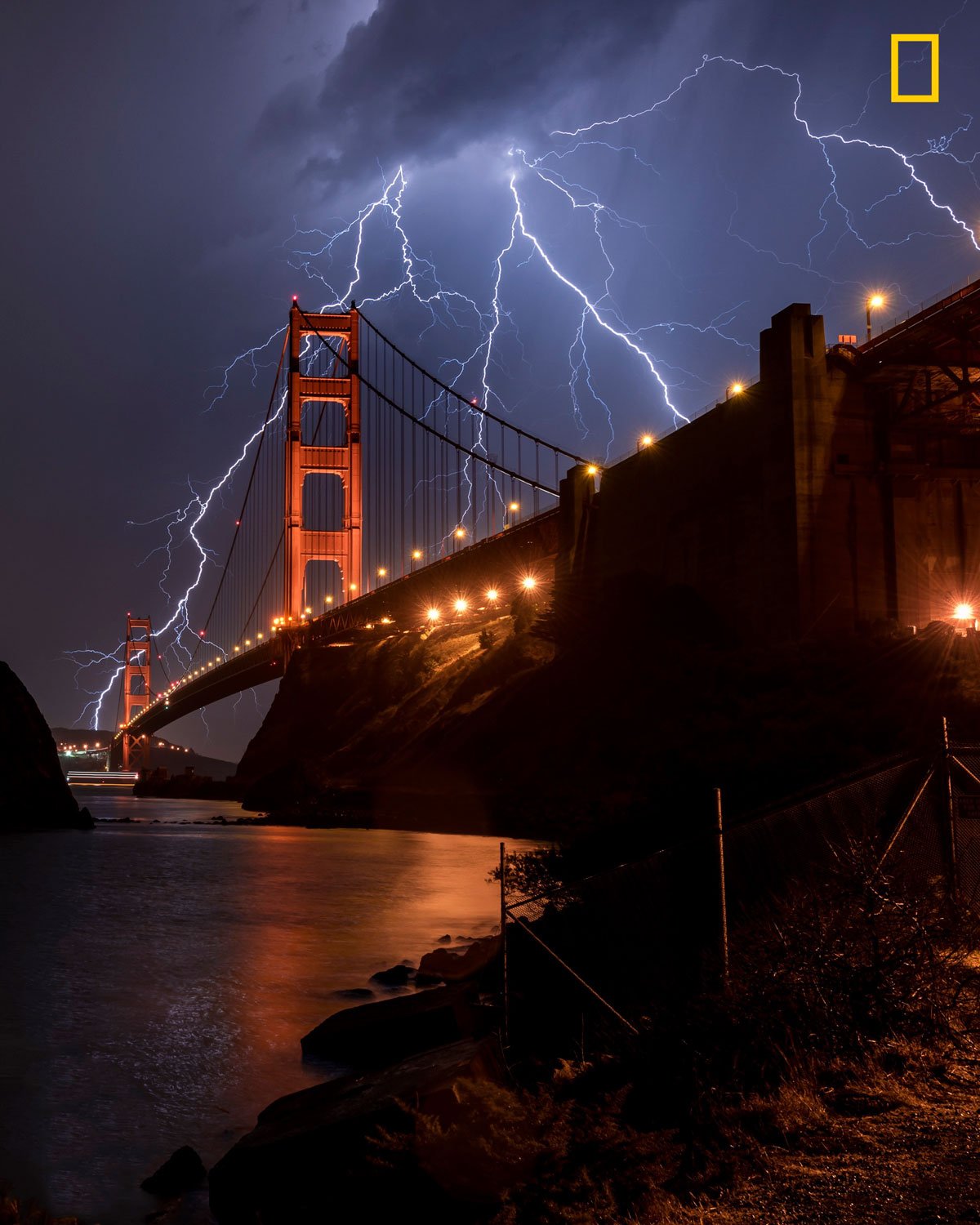 Raios na Ponte Golden Gate