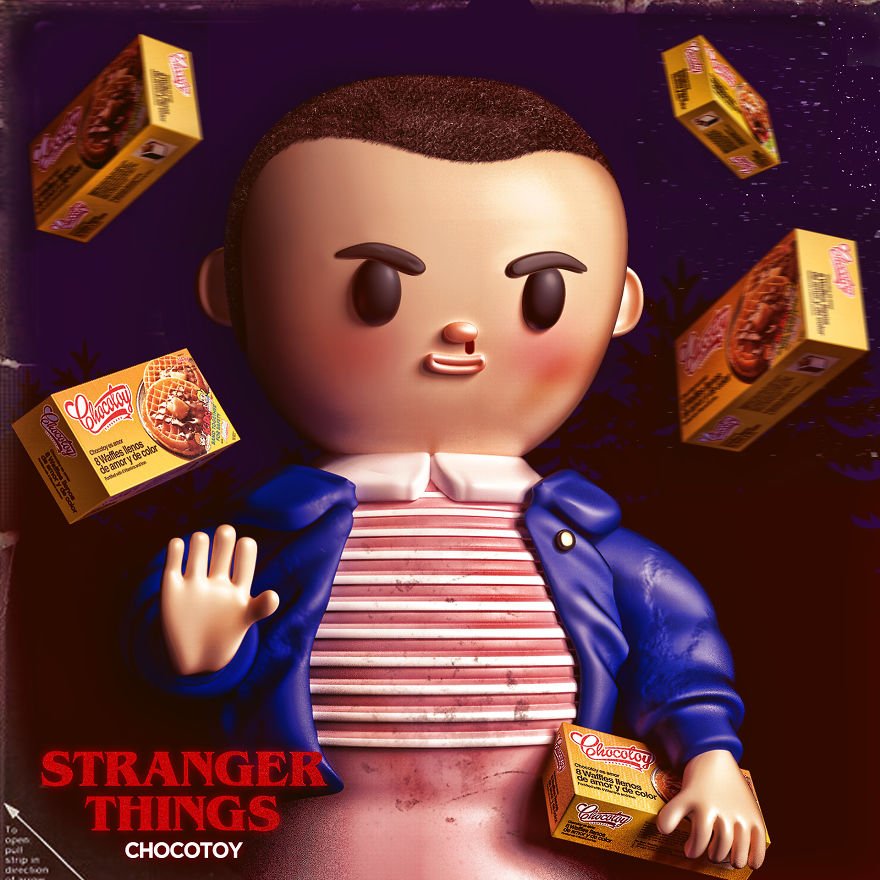 Como seria se as personagens de Stranger Things fossem brinquedos?