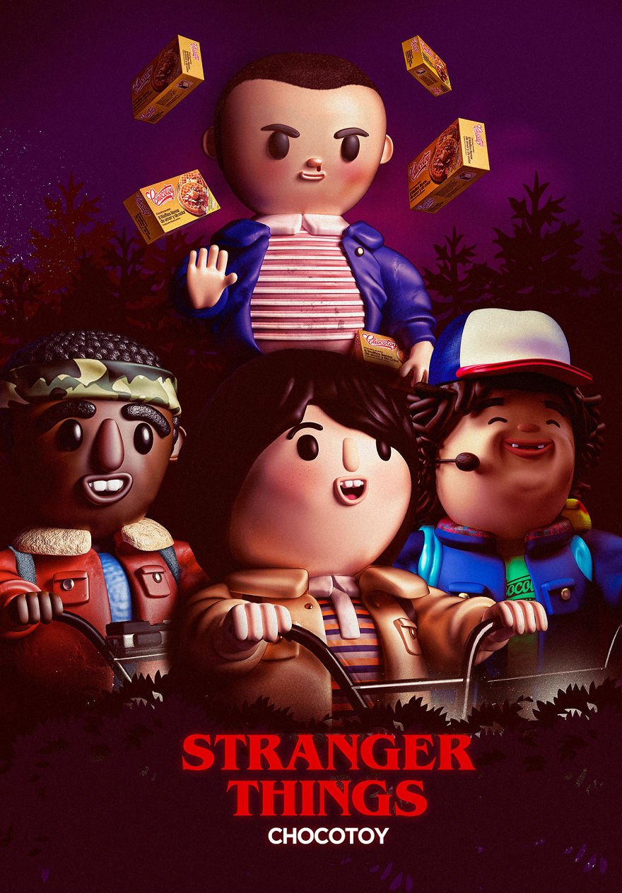 Como seria se as personagens de Stranger Things fossem brinquedos?