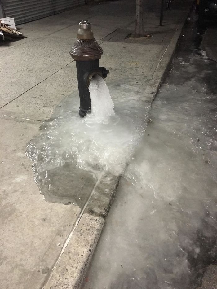 Hidrante congelado