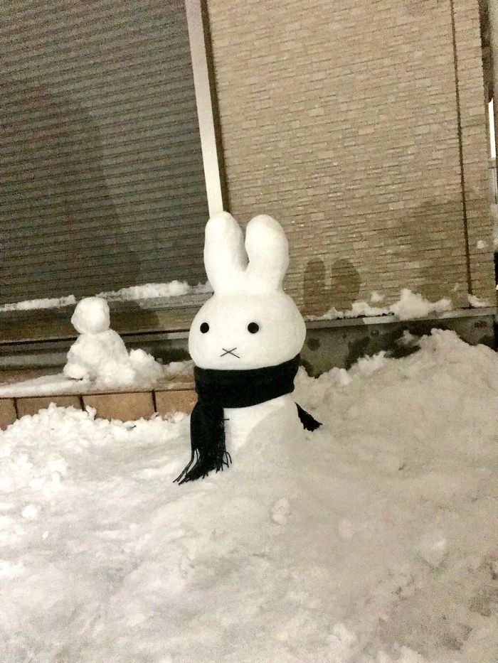 É isto o que acontece quando neva no Japão