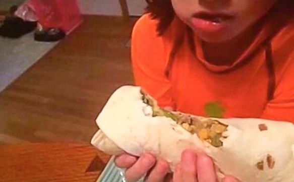 Comendo wrap