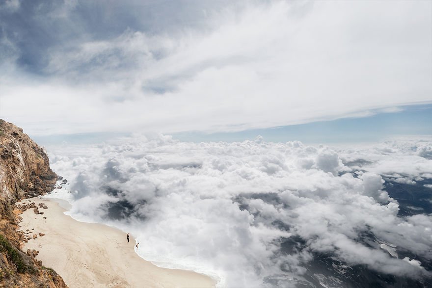 Como seria o mar se ele fosse feito de nuvens?