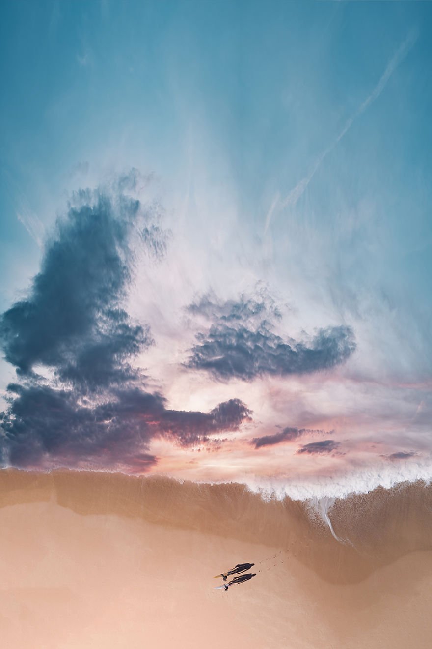 Como seria o mar se ele fosse feito de nuvens?