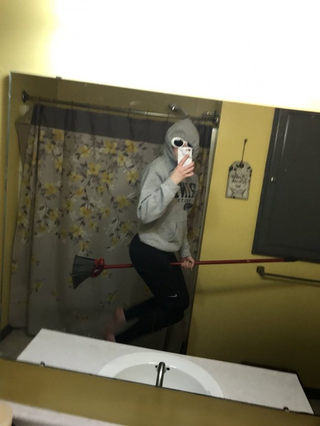 selfie no banheiro