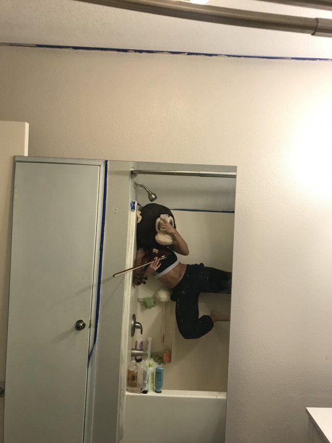 selfie no banheiro