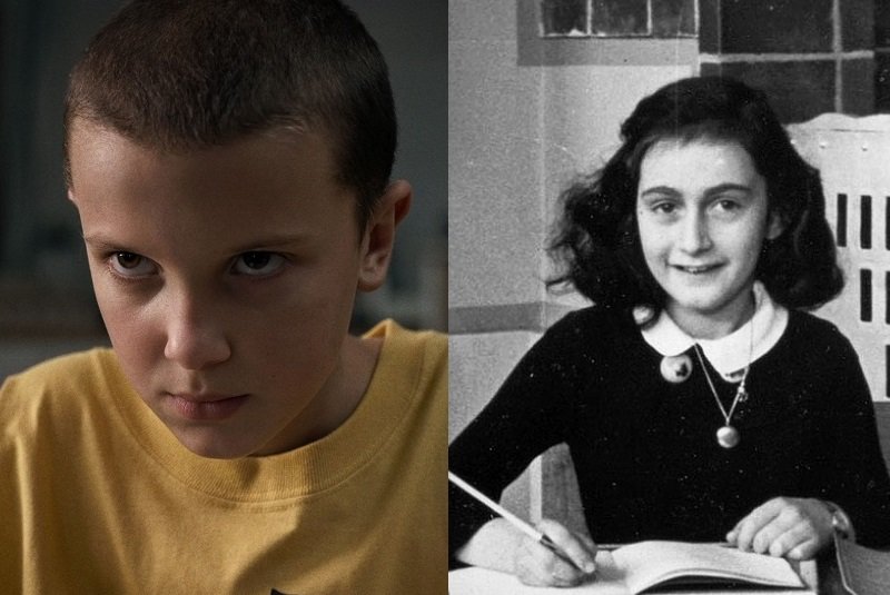 Millie Bobby e Anne Frank