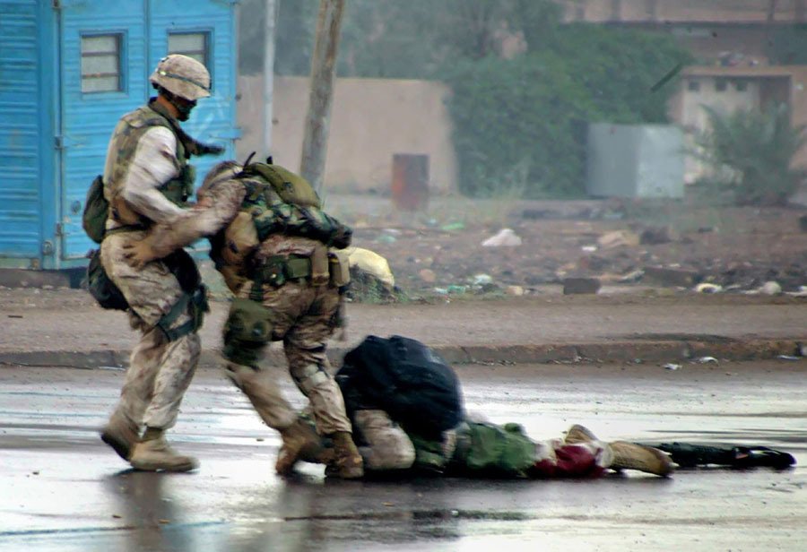 Soldado ferido no Iraque