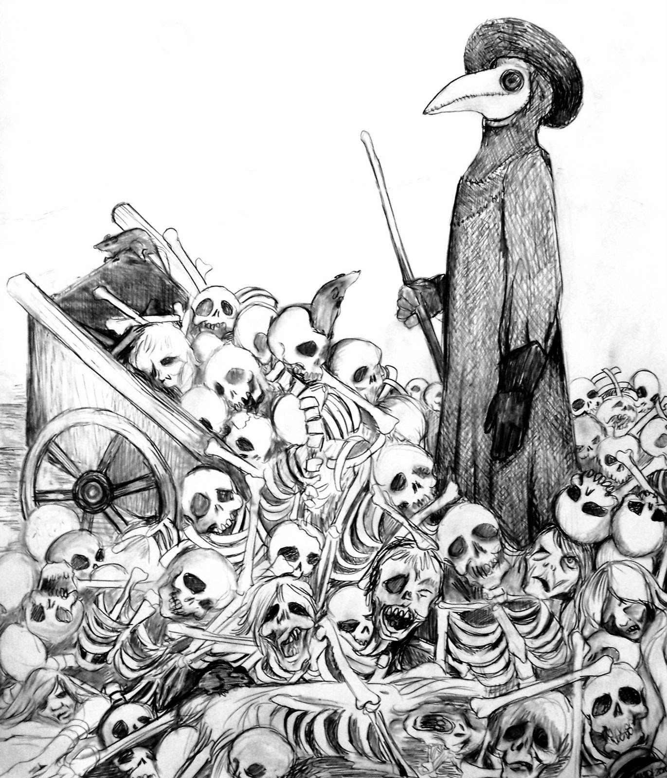 Ilustração da Peste Negra
