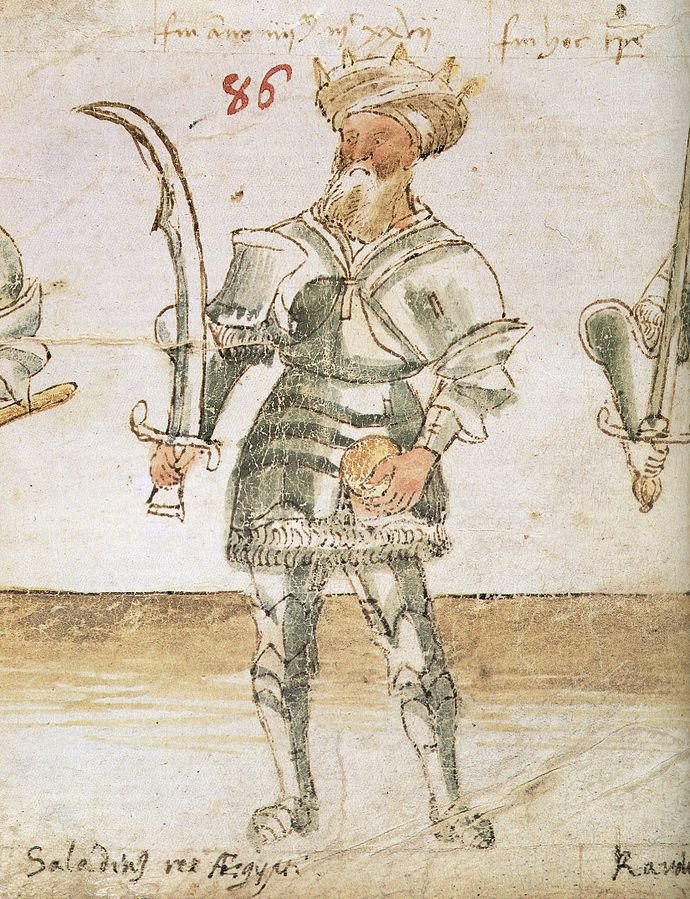 Ilustração mostrando Saladino