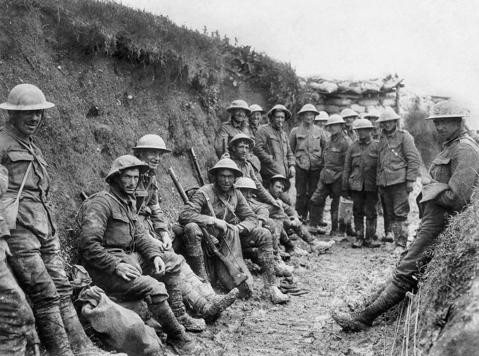 Vida nas trincheiras em Somme