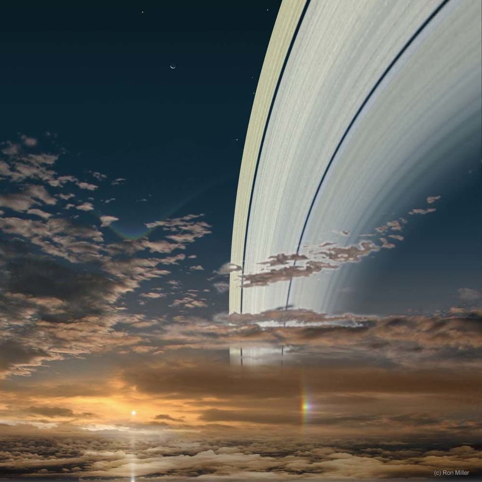 Sol visto de Saturno