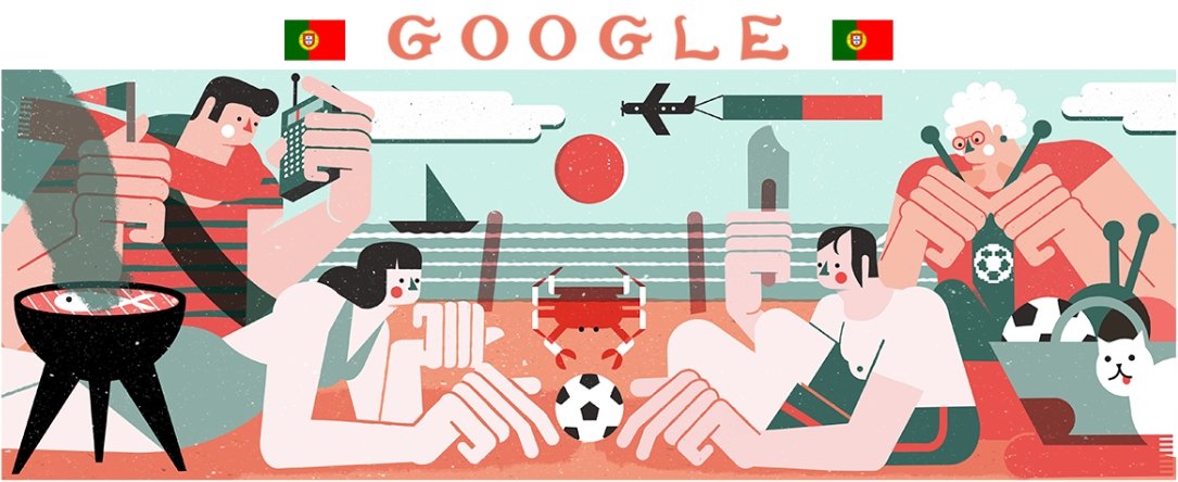 Estes são os Doodles do Google para todas as 32 seleções da Copa do Mundo
