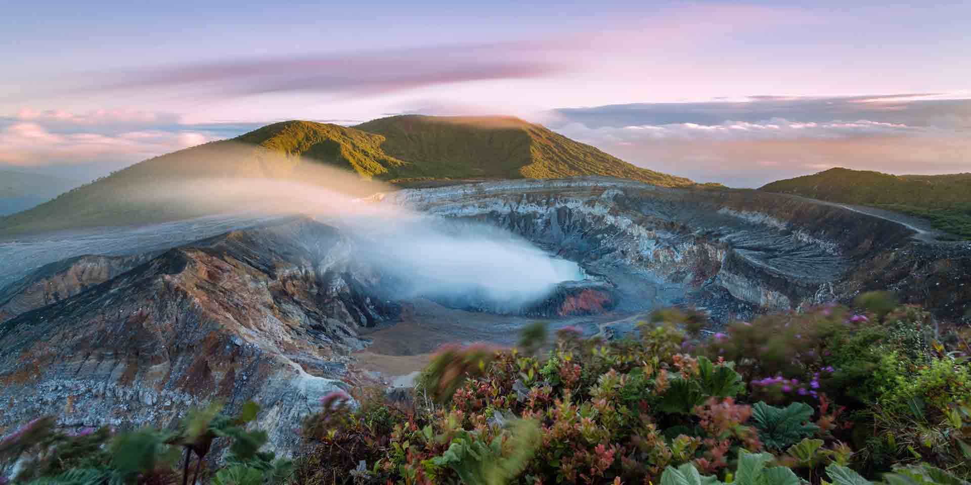 Cratera na Costa Rica