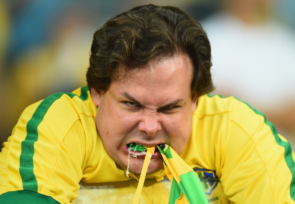 Torcedor brasileiro irado
