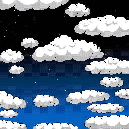 Nuvens correndo no céu