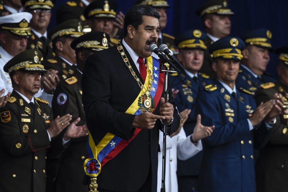 Imagem de Nicolás Maduro foi alvo de um atentado a drone, afirma ministro venezuelano no megacurioso