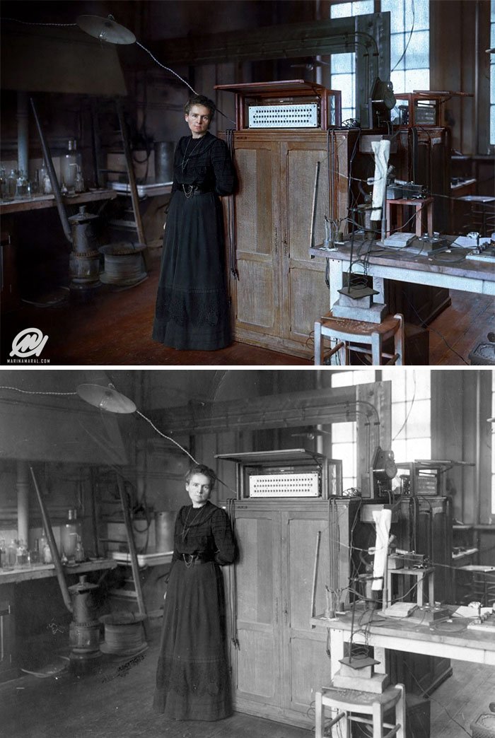 A genial Marie Curie