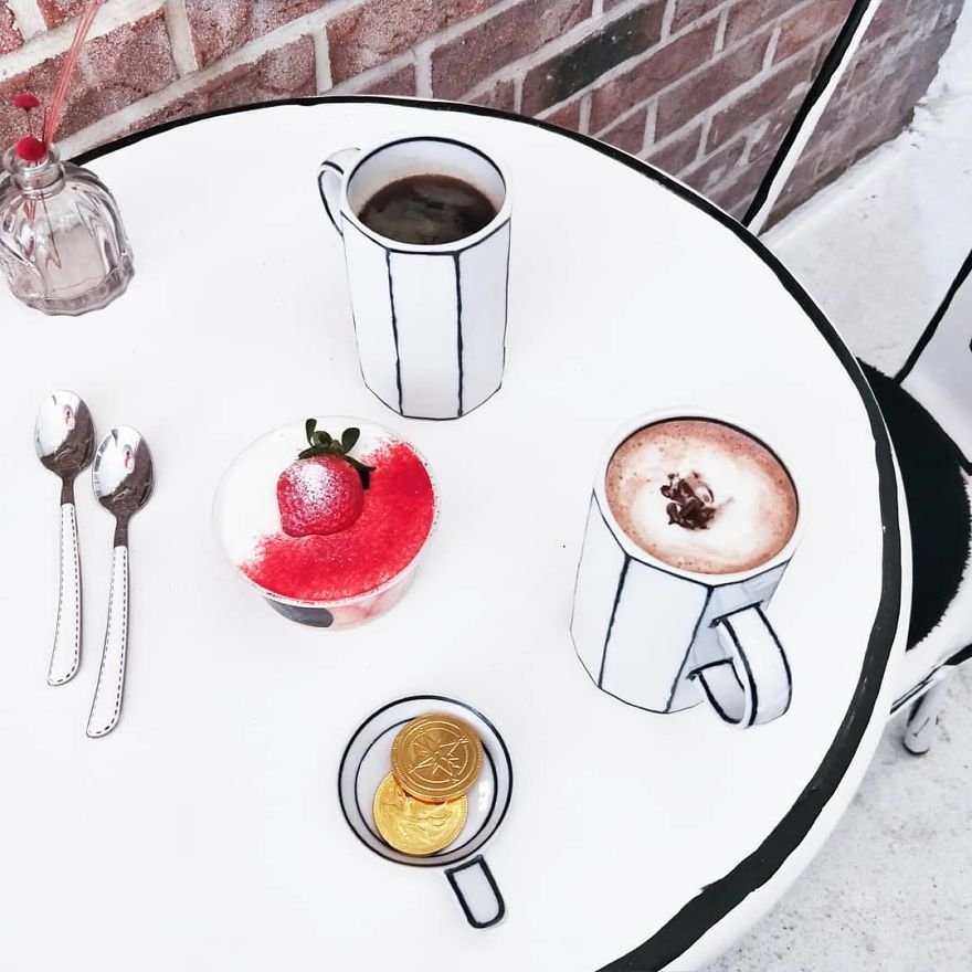 Conheça o café onde tudo parece um cenário de quadrinhos