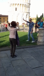 Turista em Pisa