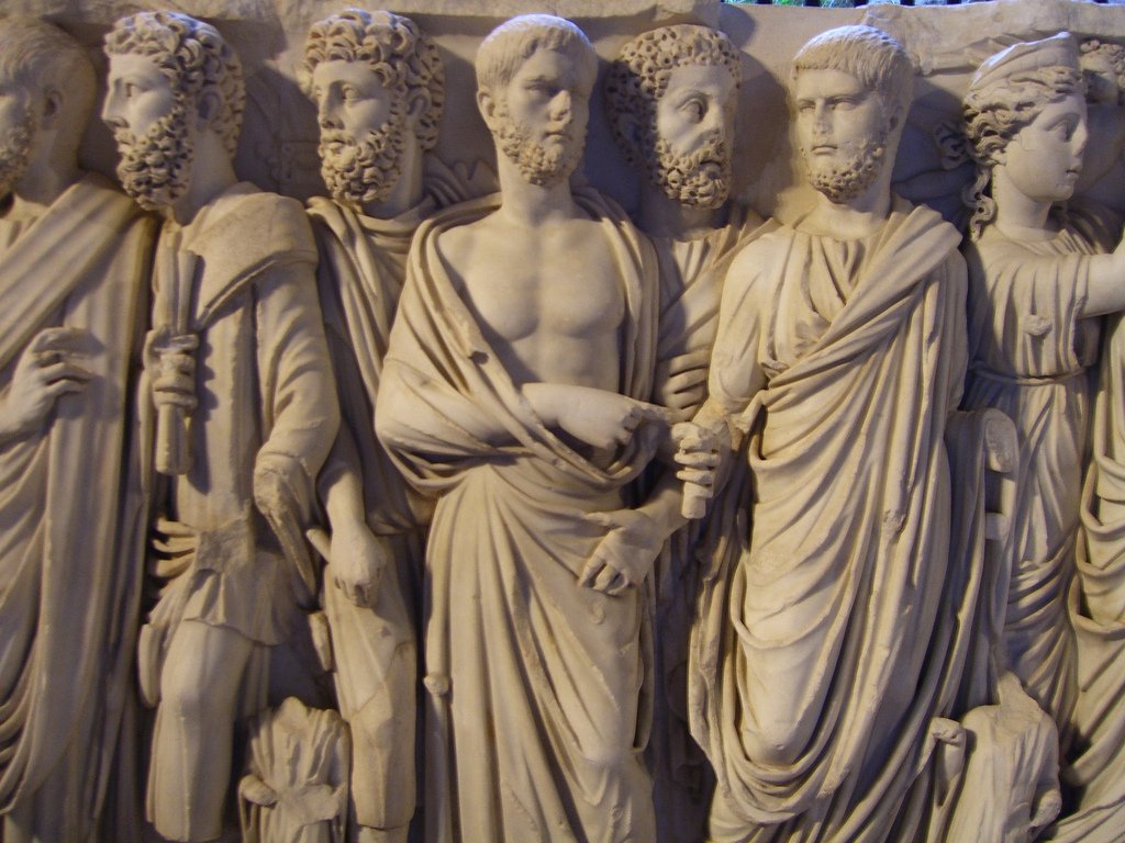 Escultura de antigos romanos
