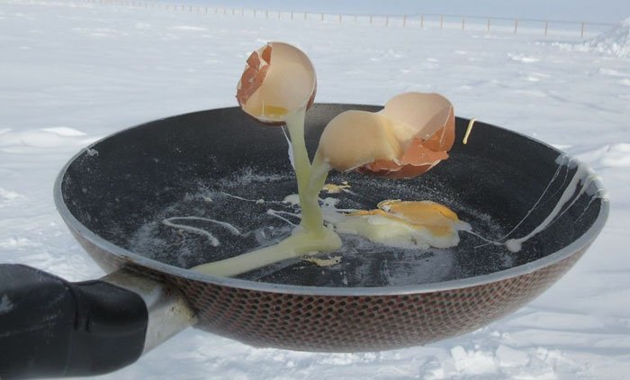 Cozinhando na Antártida