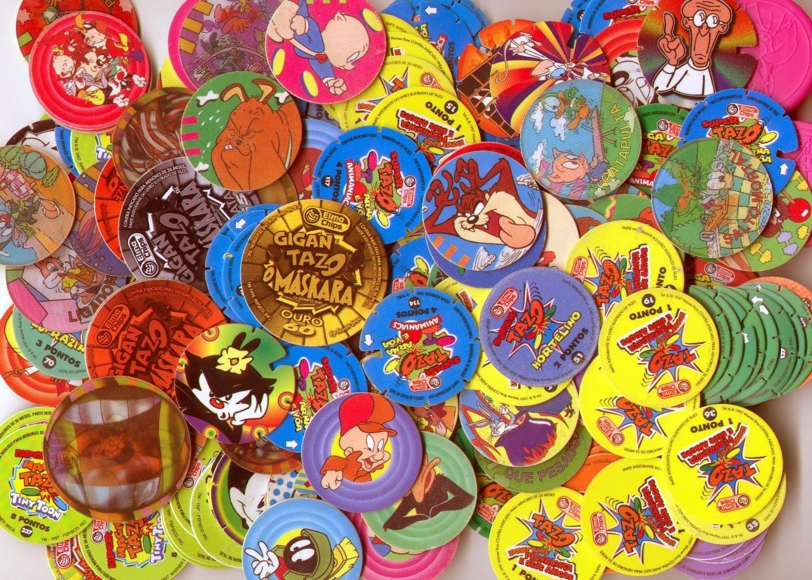 Tazos coloridos