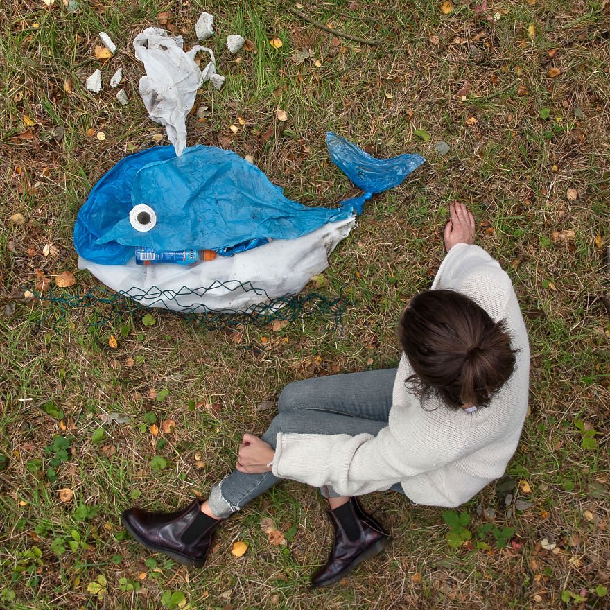 Estas esculturas de animais feitas de lixo nos mostram uma triste realidade