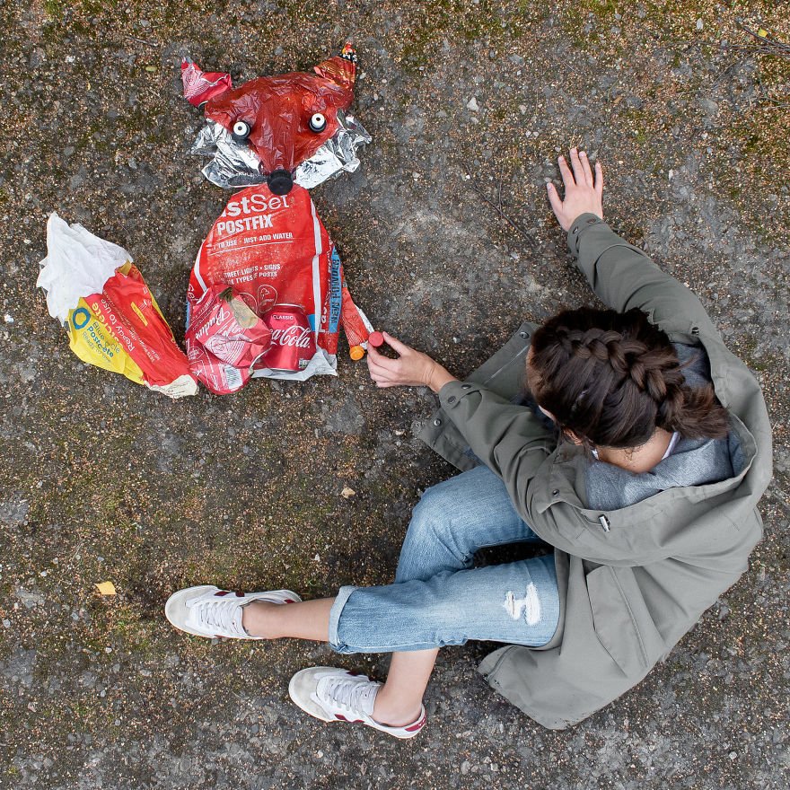 Estas esculturas de animais feitas de lixo nos mostram uma triste realidade